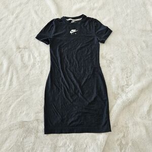 Nike Air Black Tshirt Dress T-shirt Dress With Logo Small